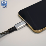  Cáp sạc WiWU Cyberlink sợi dẹt bọc dù, dây từ tính 