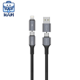  Cáp sạc 4 trong 1 WiWU Raptor Pro 240W max 