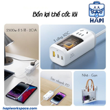  Ổ cắm đa năng Pisen Quick PS-ZY2213-2CA20W: Công suất 2500W, tích hợp sạc nhanh 20W 