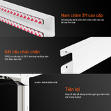  Khay đi dây nam châm dán CM02 HyperWork hít khung bàn 