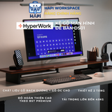  Kệ gỗ màn hình 2 tầng PREMIUM COLLECTION DS01 HyperWork để bàn 