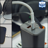  Củ sạc nhanh GaN WiWU Helix 67W tích hợp cáp rút Type-C 