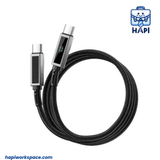  Cáp sạc WiWU Aramid Fiber Warriors chất liệu siêu bền, có màn hình 