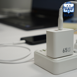  Củ sạc GaN WiWU Essen 65W 3 cổng chân dẹt US 