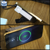  Sạc Dự Phòng WiWU Knight Series có chân sạc, tích hợp cáp, giá đỡ, sạc không dây 