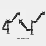  Giá đỡ 2 màn hình 17-32inch HyperWork P1 Dual Arm đôi setup 2 màn trên dưới 
