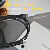  Cáp sạc nhanh 100W-140W Voltme dây bện nylon chuẩn PD cho Laptop/Điện thoại 
