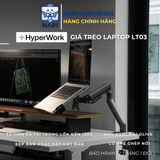  Giá đỡ gắn Arm HyperWork LT03, giá treo Laptop chuẩn VESA cao cấp 