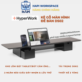  Kệ gỗ màn hình 2 tầng 2 ngăn kéo DS02 HyperWork để bàn 