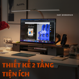  Kệ gỗ màn hình 2 tầng 2 ngăn kéo DS02 HyperWork để bàn 
