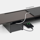  Kệ gỗ màn hình 2 tầng 2 ngăn kéo DS02 HyperWork để bàn 