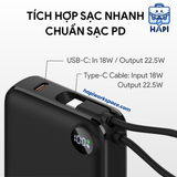  Pin Dự Phòng DEKEY Power Pioneer 22.5W tích hợp cáp Type-C 