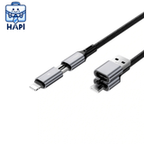  Cáp sạc 4 trong 1 WiWU Raptor Pro 240W max 