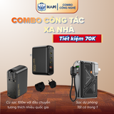  GIẢM 70K - COMBO công tác xa nhà đầy năng lượng: Củ sạc + Sạc dự phòng all-in-one, phù hợp nhiều quốc gia 