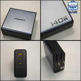  Củ sạc GaN Pisen Bolt Pro 140W, tản nhiệt thế hệ mới, PD3.1 