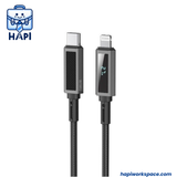  Cáp sạc WiWU Aramid Fiber Warriors chất liệu siêu bền, có màn hình 