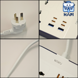  Ổ điện WiWU Power Strip PS524 20W GaN 11-in-1 Wi-S006, đa chức năng 
