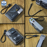  Sạc Dự Phòng WiWU Knight Series có chân sạc, tích hợp cáp, giá đỡ, sạc không dây 