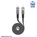  Cáp sạc WiWU Cyberlink sợi dẹt bọc dù, dây từ tính 