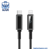  Cáp sạc WiWU Aramid Fiber Warriors chất liệu siêu bền, có màn hình 