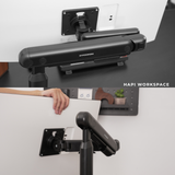  Giá đỡ màn hình từ 22-38 inch siêu mở rộng Arm HyperWork Flexus PA01 tùy chỉnh đa góc độ mượt mà 