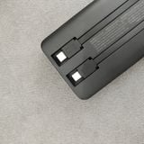  [New giá rẻ] Sạc dự phòng tích hợp 2 cáp Joyroom siêu mỏng 10000mah màu đen 