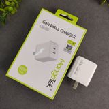  [New giá rẻ] Củ sạc MangoTek 40W 2 cổng C chân gập chuẩn US 