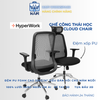  Ghế công thái học CLOUD CHAIR Hyperwork HPW-OC03 đệm ngồi xốp PU êm bền 