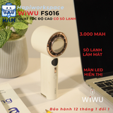  Quạt cầm tay mini WiWU Cooling High Speed Fan Wi-FS016: Thiết kế sang trọng, có sò lạnh, tốc độ gió cao 