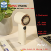  Quạt cầm tay mini WiWU Cooling High Speed Fan Wi-FS016: Thiết kế sang trọng, có sò lạnh, tốc độ gió cao 