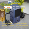 Trạm sạc GaN 45W LDNIO SC2 tích hợp 4 lỗ cắm điện max 2500W màn hình LED hiển thị