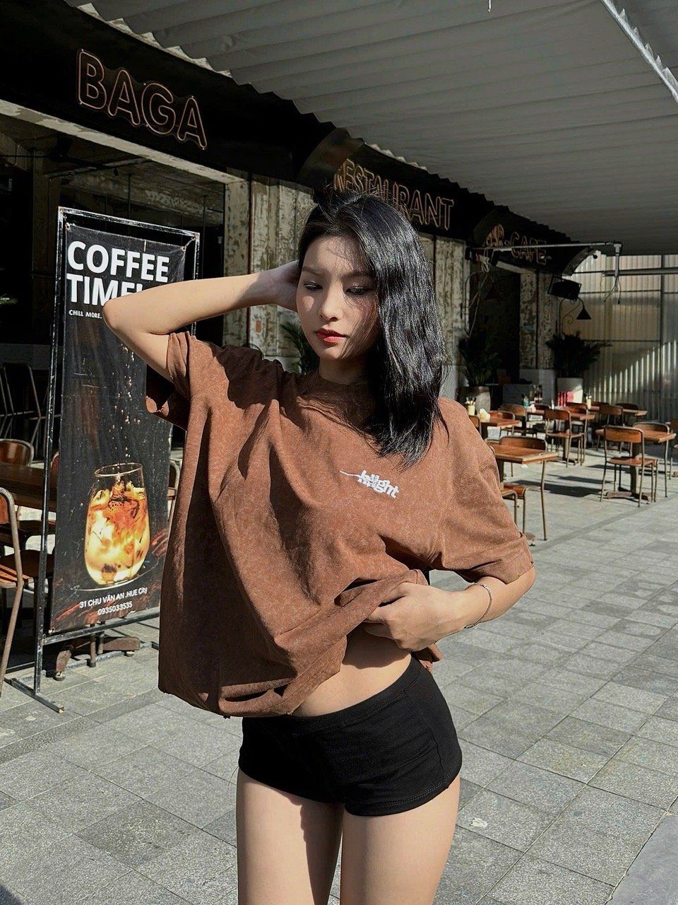 EMBROIDERED LOGO WASHED T-SHIRT 