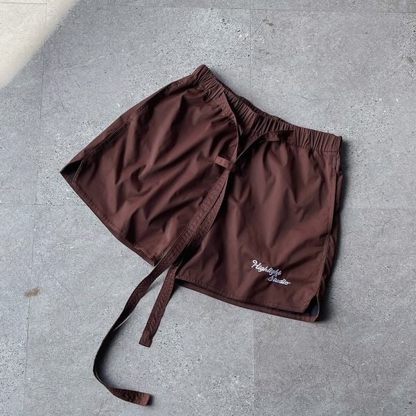  HORSE POWER NYLON SHORT - BROWN 