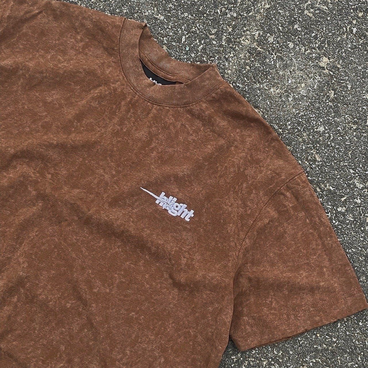  EMBROIDERED LOGO WASHED T-SHIRT 