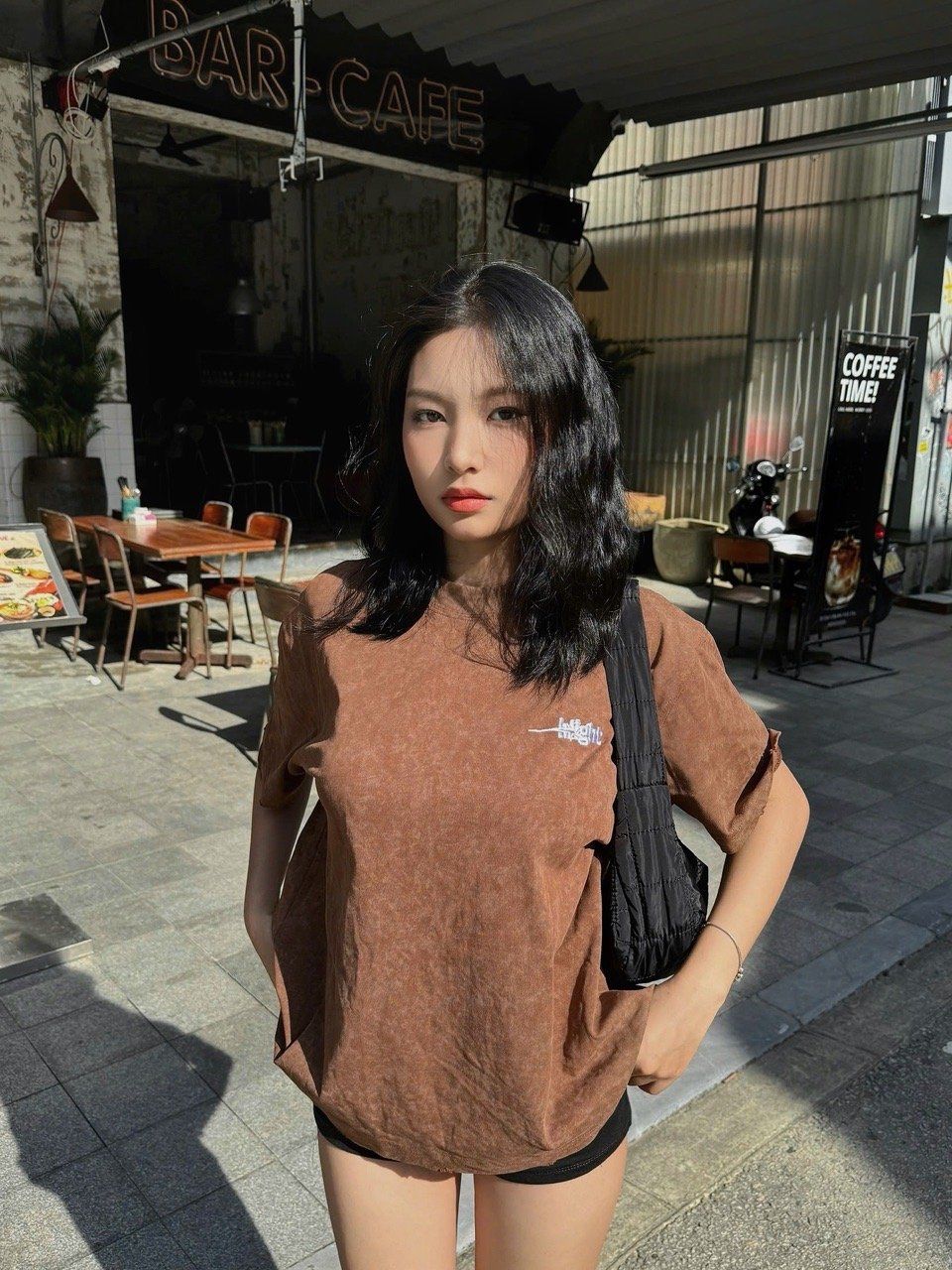  EMBROIDERED LOGO WASHED T-SHIRT 