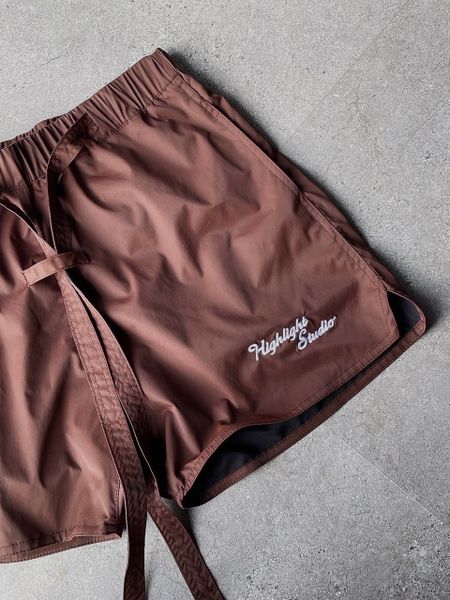  HORSE POWER NYLON SHORT - BROWN 