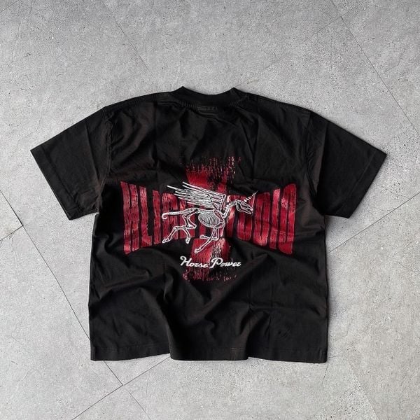  SKELETON HORSE T-SHIRT - BLACK 