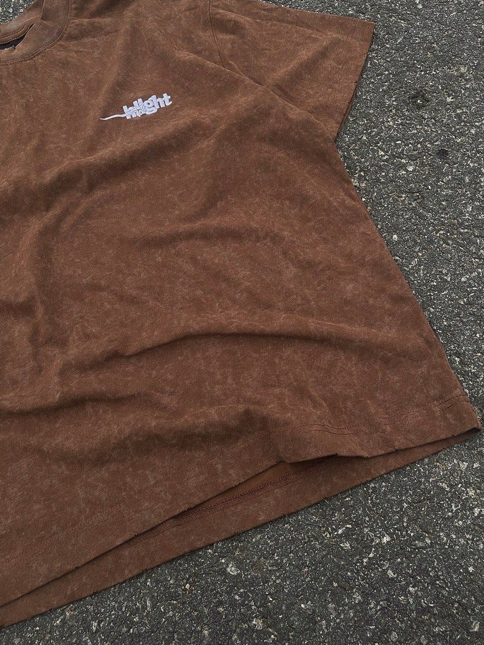  EMBROIDERED LOGO WASHED T-SHIRT 