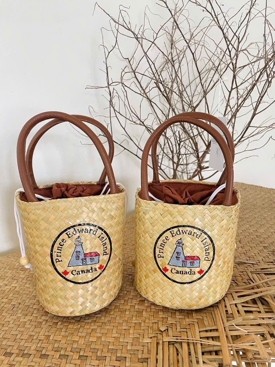  Túi cói đan tay Prince Edward Island 