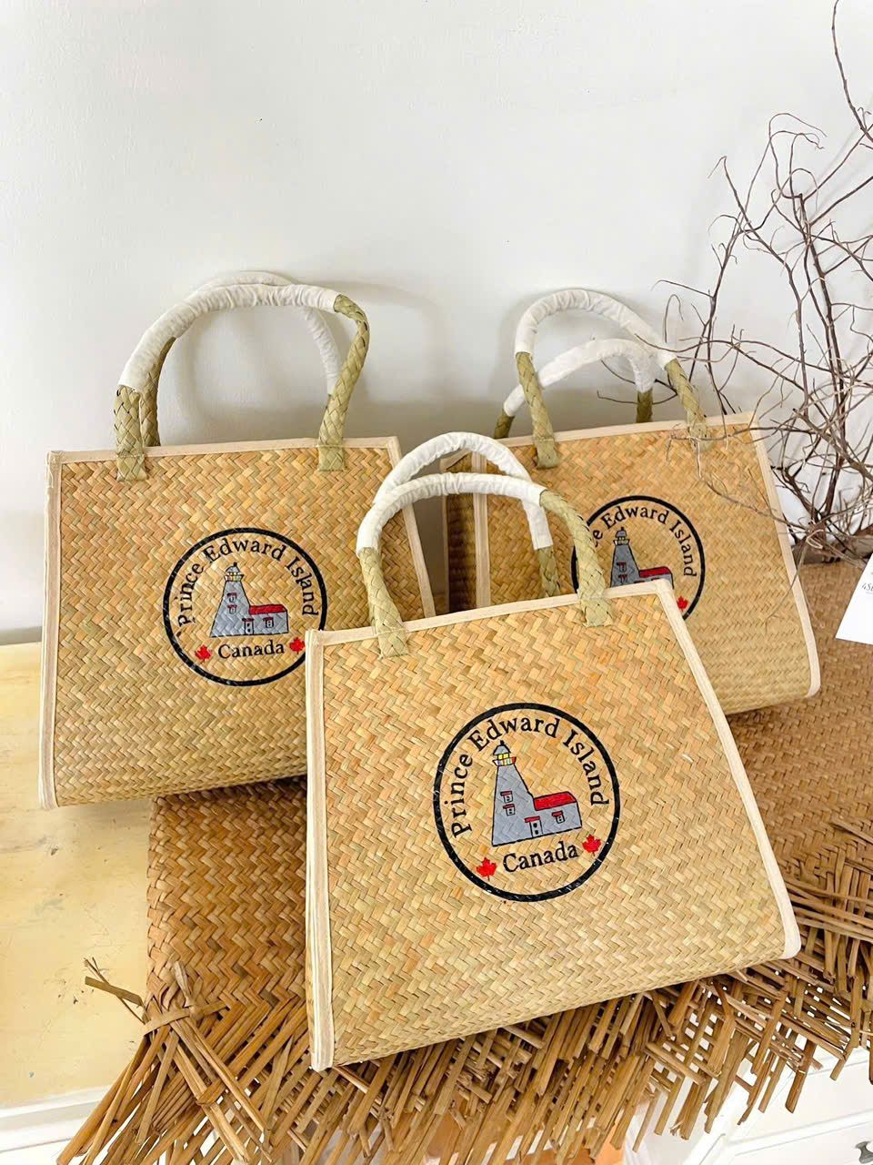  Túi cói đan tay Prince Edward Island 