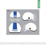  Mũ bảo hiểm nửa đầu có kính 