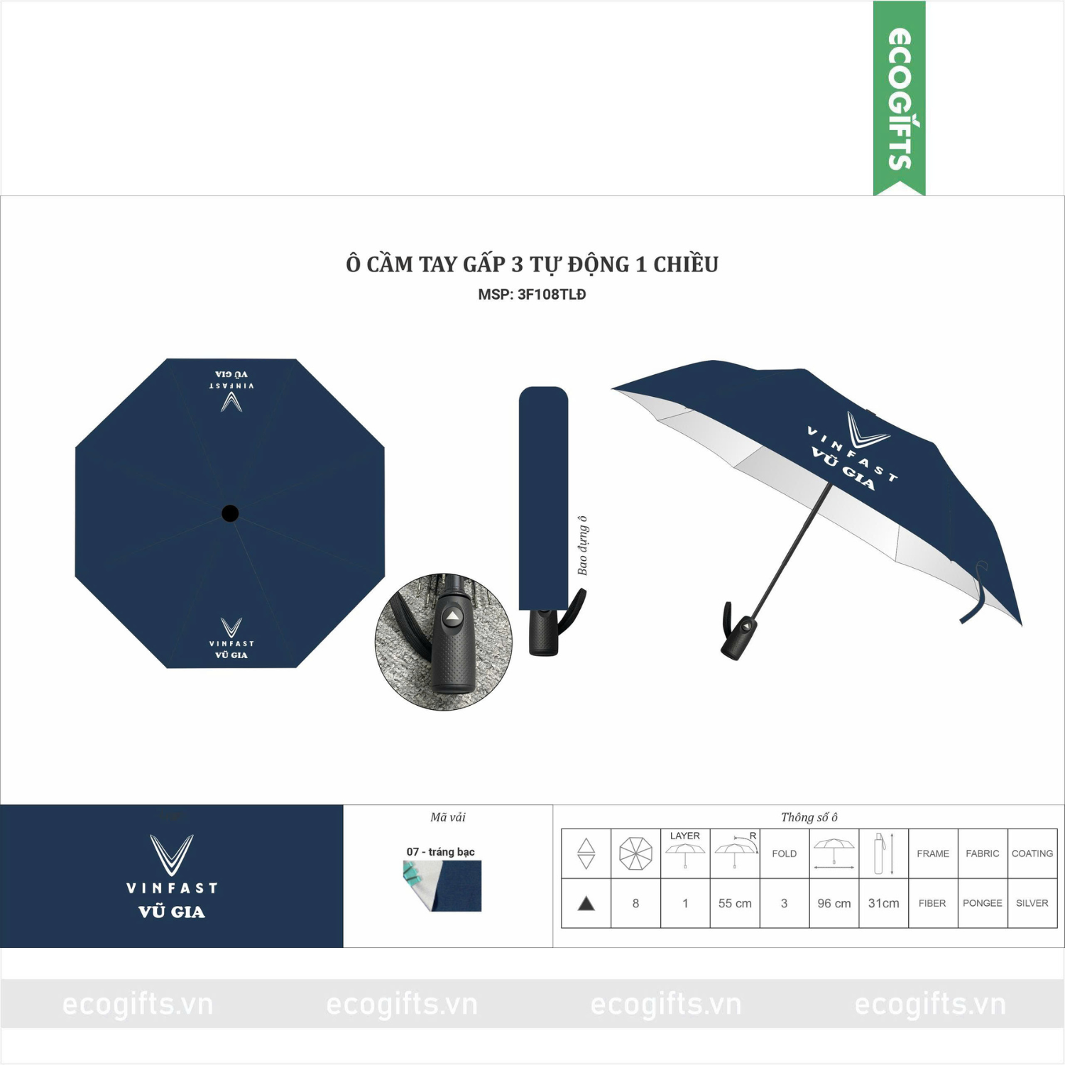  Ô gấp 3 1 chiều 