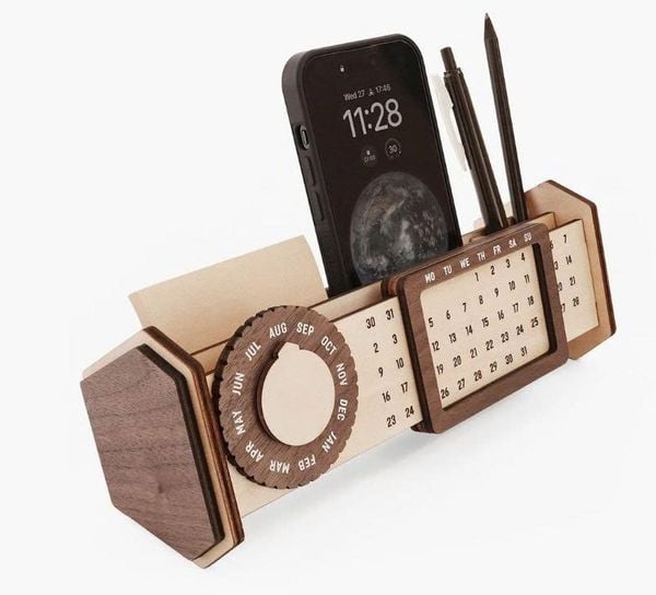  Lịch gỗ vạn niên để bàn 