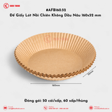  Đế Giấy Lót Nồi Chiên Không Dầu - Giấy Nâu Thực Phẩm - Nhiều Size 