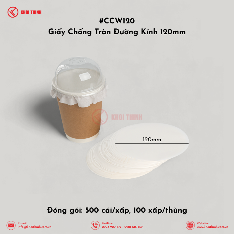  CCW120 Giấy Chống Tràn Đường Kính 120mm | Khôi Thịnh 