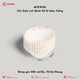  Cốc Giấy Lót Bánh Số 8, 10, 12, 15 Màu Trắng | Khôi Thịnh 