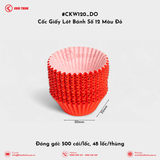  Cốc Giấy Lót Bánh Số 8, 10, 12, 15 Màu Đỏ | Khôi Thịnh 