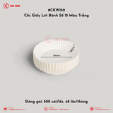  Cốc Giấy Lót Bánh Số 8, 10, 12, 15 Màu Trắng | Khôi Thịnh 