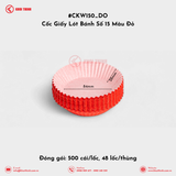  Cốc Giấy Lót Bánh Số 8, 10, 12, 15 Màu Đỏ | Khôi Thịnh 