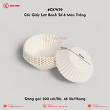  Cốc Giấy Lót Bánh Số 8 Nhiều Màu | Khôi Thịnh 